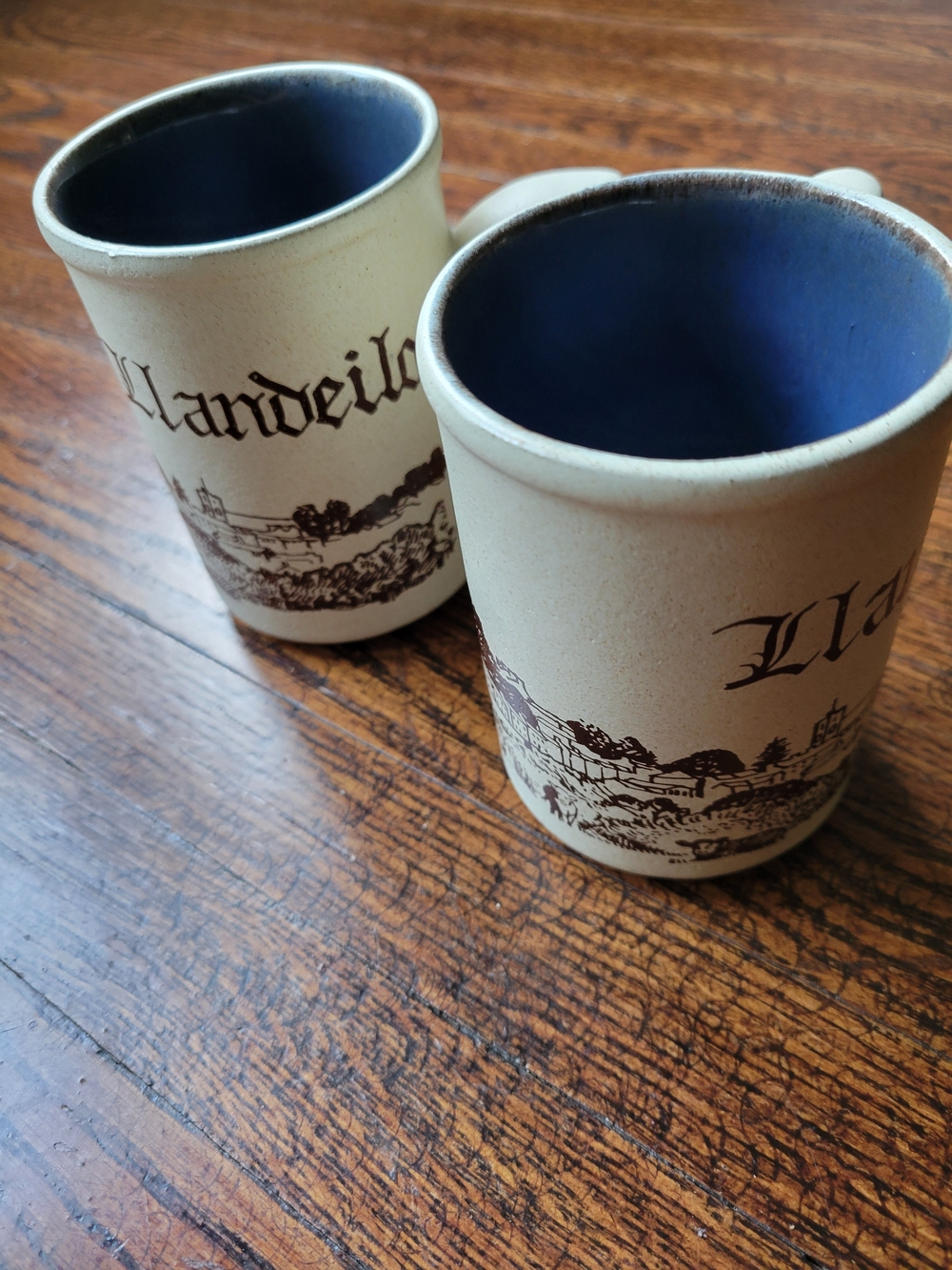 Laugharne Pottery Llandeilo Handmade Stoneware Mug Vintage Set Of 2 Rustic - Picture 11 of 17